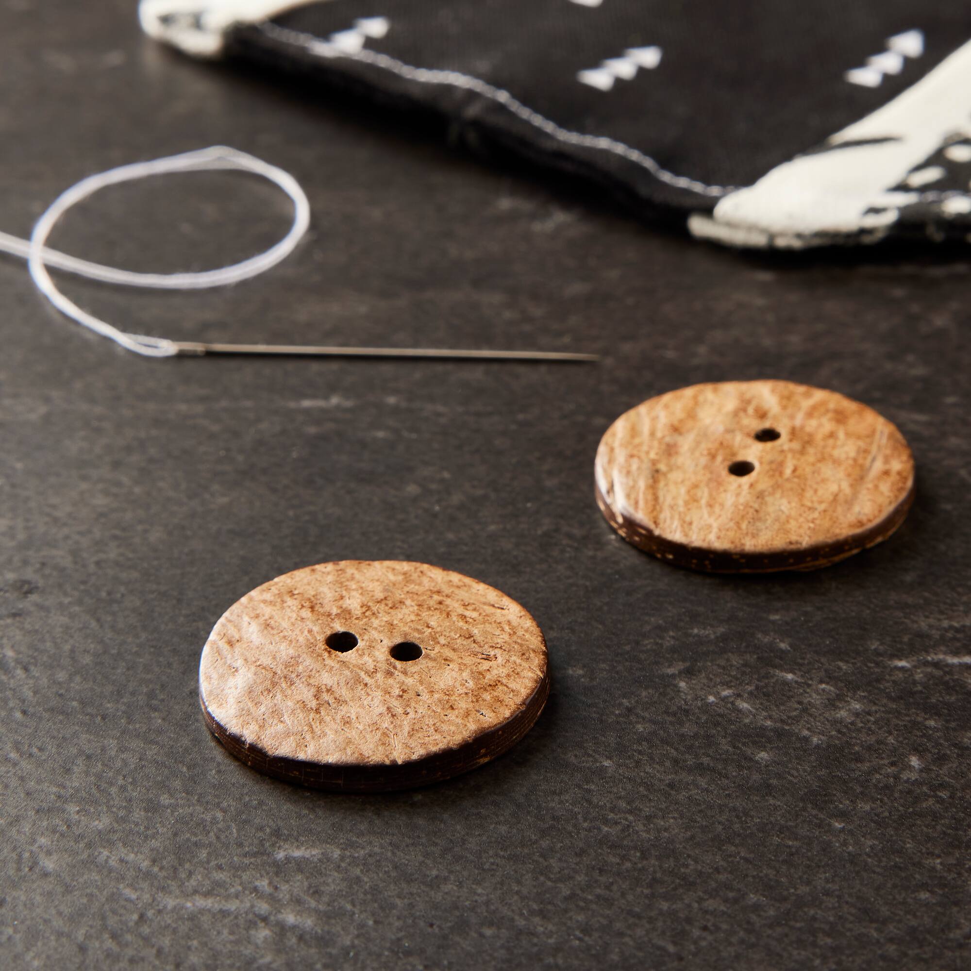 Blumenthal Lansing Small Coconut Buttons, 2 Pack